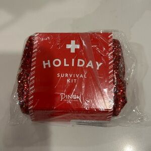 Anthropologie Pinch Provisions Sparkle Red Holiday Minimergency Survival Kit